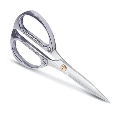 Image of Newness Kitchen Scissors, Stainless Steel Duty Shears for Chicken, Beefs, Poultry, Fish, Meat, Vegetables, Scissors with Non Slip Easy Grip Handles House Daily Use