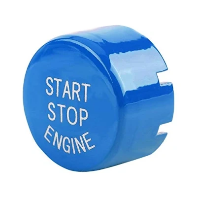 Image of KSTE Car Engine One Button Start Compatible with B M W F30 G/F Disk Bottom Start&amp;Stop (Blue)
