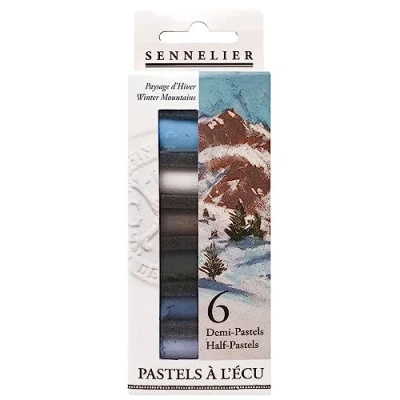 Image of SENNELIER Extra Soft Half Pastel 6 Stick Set, Set of 6, Winter