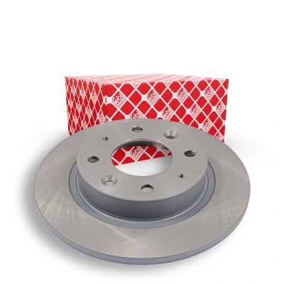 Image of 0K9A226251, 0K9AA26251, 0K9AA26251A, 0K9AA26251B, 0K9AA26251C Brake disc FEBI BILSTEIN 108510 Rear Axle 261mm 10mm 4 Hole 114,3mm solid Coated