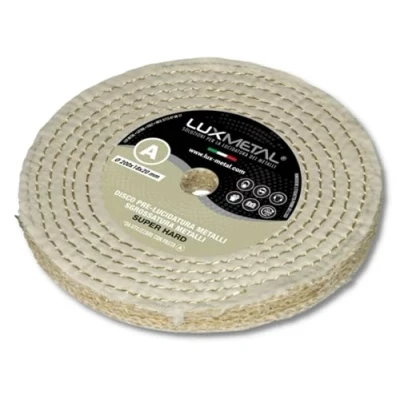 Image of Lux Metal Super Hard Polishing Disc 200 mm Cotton Sisal Discs for Mirror Metals Stainless Steel Roughing Aluminium Wheel Polisher Eliminates Scratches Brass Copper