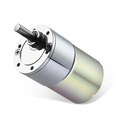Image of Greartisan DC 12V 200RPM Gear Motor High Torque Electric Micro Speed Reduction Geared Eccentric Output Shaft 37mm Diameter Gearbox