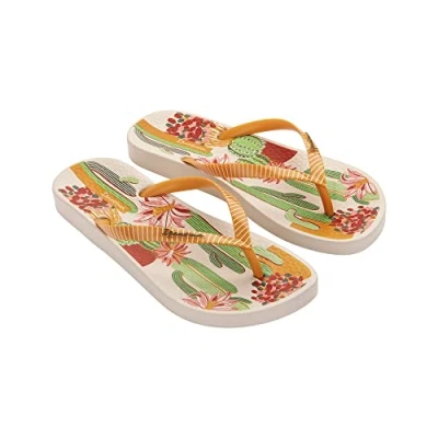 Image of Ipanema Women&#039;s ANAT Cactus FEM, Beige, Orange, Green, 3.5 UK