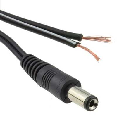 Image of kenable 2.1mm x 5.5mm Male DC Plug to Bare Ended Power Cable 5m [5 metres]