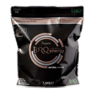 Image of Torq Energy Drink Organic (Neutral Flavour) Isotonic Powder Electrolyte Drinks High Carbohydrates 30g per 500ml and Sodium 45 Servings 1.5kg
