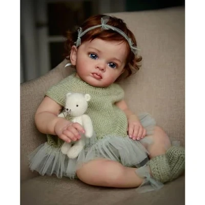 Image of ZIYIUI Reborn Baby Dolls 22 inch 55cm Soft Vinyl Silicone Lifelike Girls Eyes Closed Real that Look Newborn