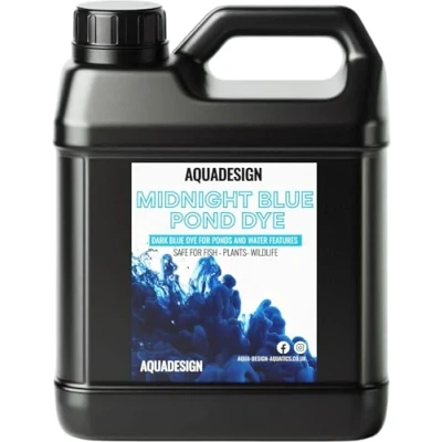 Image of AquaDesign MIDNIGHT BLUE Liquid Pond Dye 1000ML For Ponds And Water Features TREATS 5,000L