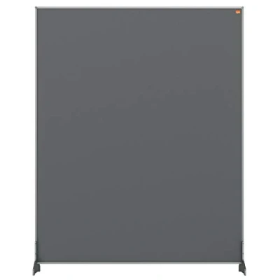 Image of Nobo Impression Pro 1.8 m High Desk Divider, Felt Surface, Grey, 800 x 1000 mm, 1915502