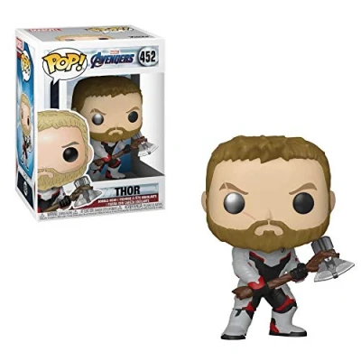 Image of Funko POP! Bobble: Marvel Avengers Endgame: Thor Collectable Vinyl Figure Gift Idea Official Merchandise Toys for Kids &amp; Adults Movies Fans Model Collectors and Display