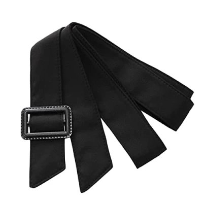 Image of WLNEXT Women Belt Overcoat Waist Coat Replacement For Men Black