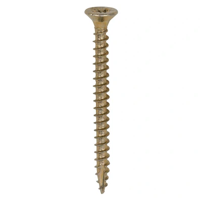 Image of TIMco 30035CLAF PZ1 CSK ZYP Classic Screw 3.0 x 35 Yellow (Box of 200)