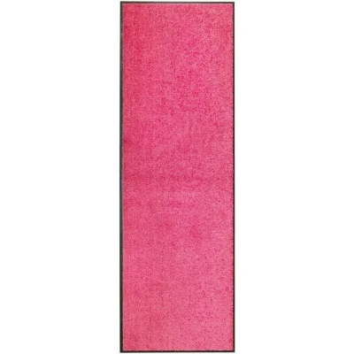 Image of vidaXL Doormat Washable Pink 60x180 cm