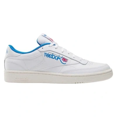 Image of Reebok Classic CLUB C 85 Unisex Trainers, Size: 8.5, Footwear white/chalk/kinblu Leather