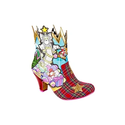 Image of Irregular Choice Tom Tree &amp; Jerry Womens Boots, Green Multi A, EUR 39 (UK 6)