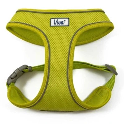 Image of Ancol Viva Lightweight Breathable Comfort Mesh Dog Harness Lime Size XS (Fits Girth 28 40 cm)