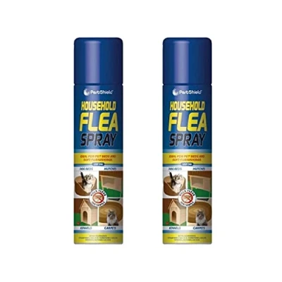 Image of PNJB, Flea Spray Home Animal Cats Dogs Kill Fleas Tick Protection, &amp; Repellent for Dogs, Kills Repel Fleas, Puppies, Kittens Anti Spray, 200ml (2 Pcs)