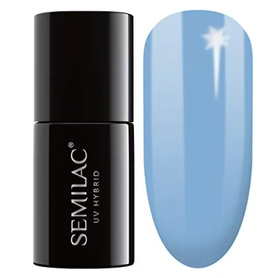 Image of SEMILAC Gel Nail Polish Long Lasting and Easy To Apply Perfect for Home Professional Manicure Pedicure 545 City Break Time Fly UV Polish, 7 ml.