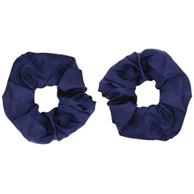 Image of Zac&#039;s Alter Ego Pair of Luxurious Satin Hair Scrunchies Variety Colours