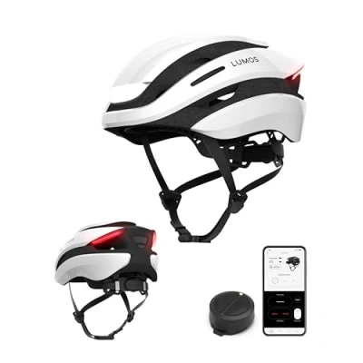 Image of Lumos Ultra Smart Bike Helmet Customizable Front and Back LED Lights with Turn Signals Road Bicycle Helmets for Adults: Men, Women