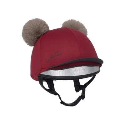 Image of LeMieux Mini Double Pom Hat Silk Ember