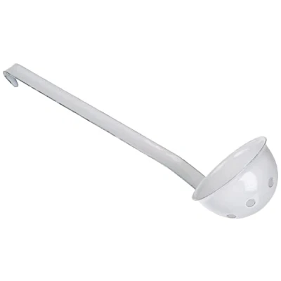 Image of Ibili Olive ladle Blanca 8 cm of Enamelled Steel in White, x