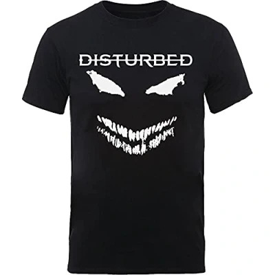 Image of Rockoff Trade Men&#039;s Disturbed Scary Face Candle T Shirt, Black, Xx Large