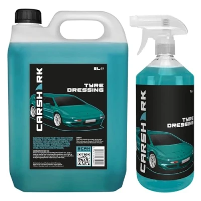 Image of CARSHARK Tyre Dressing 1L + 5L, High Performance Formula, Deep Shine, UV Protection