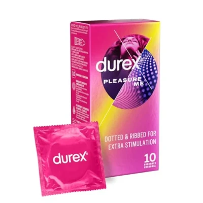 Image of Durex Transparent Love Sex Pleasure Me Latex Condom Pack of 10