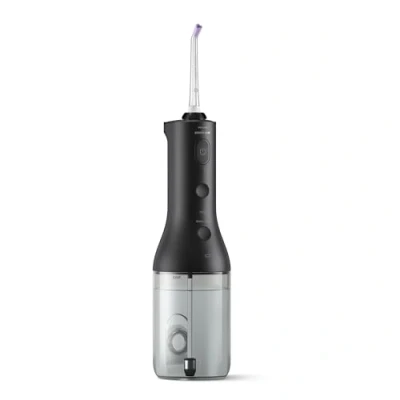 Image of Philips Sonicare Cordless Power Flosser 3000 Oral Irrigator Water for Teeth, Gums and Dental Care, Black (Model HX3826/33)