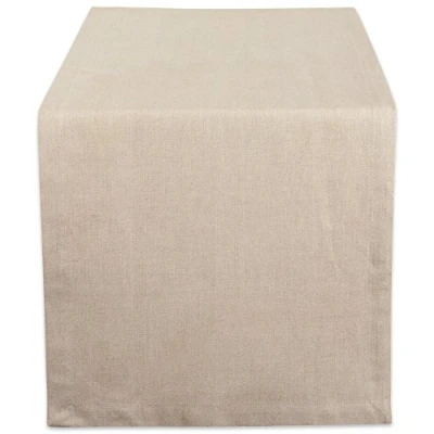Image of DII Chambray Kitchen, Tabletop Collection, Natural, 14x108 Table Runner