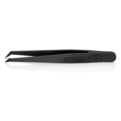 Image of Knipex 92 09 03 ESD Tweezers 1 Piece Pointed Curved 45 Fine 110 mm
