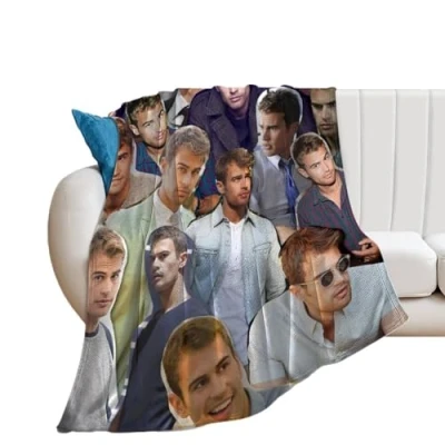 Image of QapLWczK Handsome Theo James Blanket Ultra Soft Flannel Fleece Stylish Bedroom Living Room Sofa Warm All Season Use 60&quot;x50&quot;