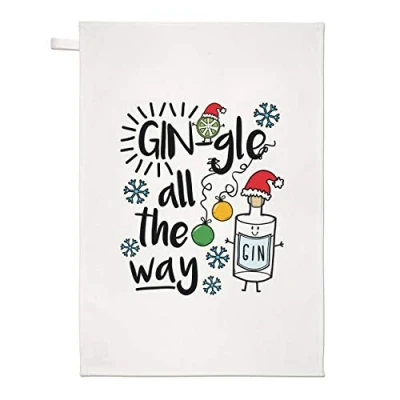Image of Gin gle All The Way Tea Towel Dish Cloth