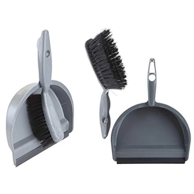 Image of Dustpan &amp; Brush Set Grey