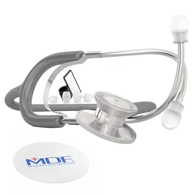 Image of MDF® Dual Head Lightweight Stethoscope (MDF747) (Grey (Sleek))