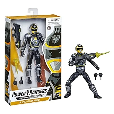 Image of Power Rangers Lightning Collection S.P.D. A Squad Yellow Ranger Premium Collectable Action Figure (15 cm) Series Inspired Accessories