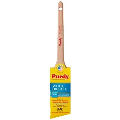 Image of Purdy 144024420 White Bristle Adjutant Brush Thin Angle Sash, 2&quot;