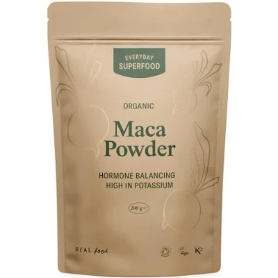 Image of Everyday Superfood Organic Maca Powder 200g Pure Dried Root Great in Acai &amp; Maqui Blend, Certified Organic, Vegan and Kosher