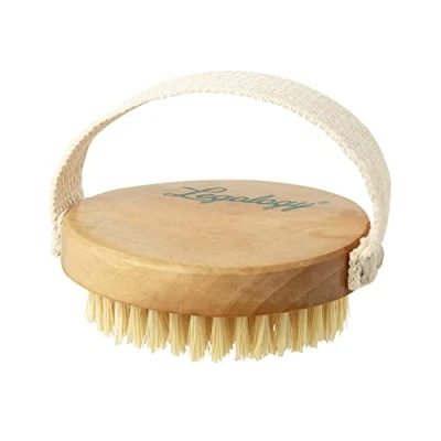 Image of Legology Premium Natural Exfoliating Body Brush for Dry Brushing, Skin Detox &amp; Cellulite Reduction Lymph Lite Boom