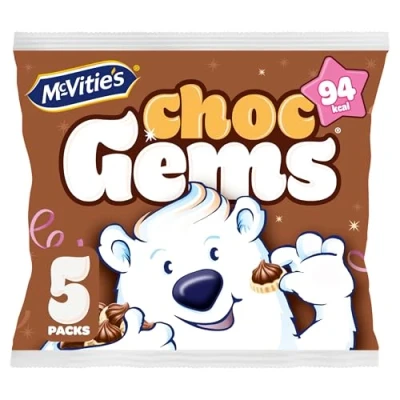 Image of McVitie&#039;s Milk Chocolate Iced Gems,19 g (Pack of 5)