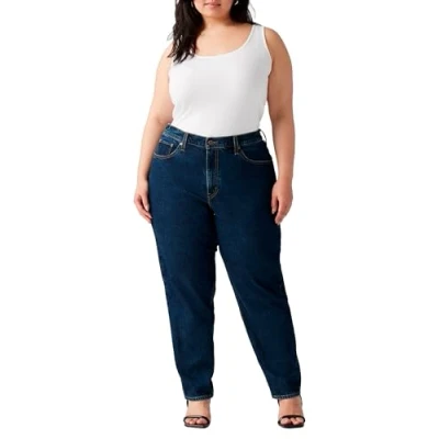 Image of Levi&#039;s Plus &#039;80S MOM Jeans Tapered Fit, Women&#039;s, Size: 28x32, Eroded way