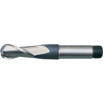 Image of Sherwood 5.00MM HSS 2 Flute Threaded Shank Ball Nosed Long Series Slot Drills Metric