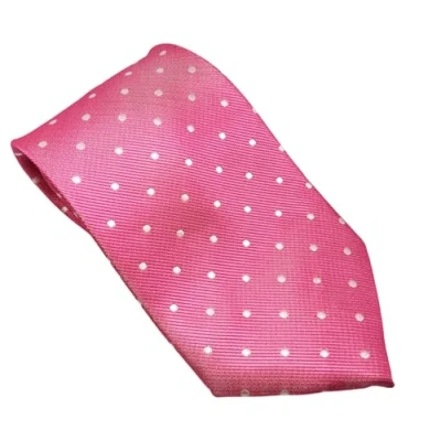 Image of Equetech Junior Polka Dot Showing Riding Tie (Pink/White)