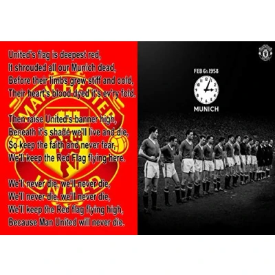 Image of Manchester United Busby Babes Wel Never Die A4 Photo Print