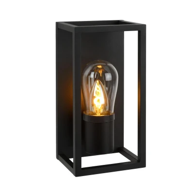 Image of Carlyn Modern Wall Light Bathroom 1xE14 IP54 Black