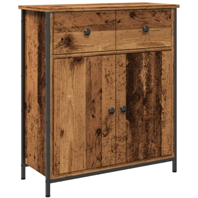 Image of vidaXL Sideboard Old Wood 70x30x80 cm Engineered