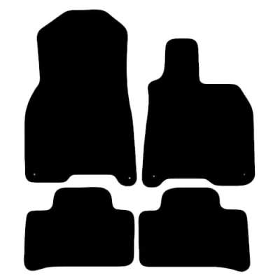 Image of Carsio Tailored Carpet Car Floor Mats For Mercedes EQE 2022+ Onwards Fit Mat Complete Accessory Black Custom Fitted All Weather, Anti Slip Backing &amp; Trim