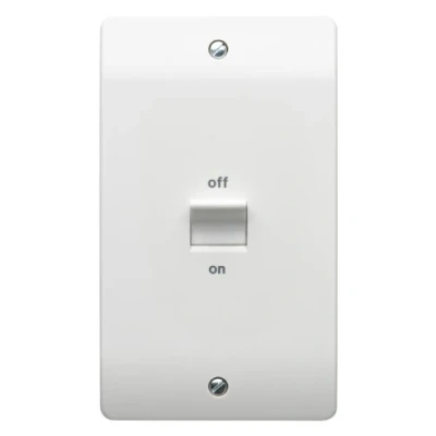 Image of Mk K5205WHI 50A 2 Gang Double Pole Switch