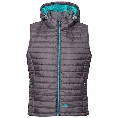 Image of Trespass Aretha, Carbon, S, Warm Padded Jacket with Removable Hood for Ladies, Grey, 10