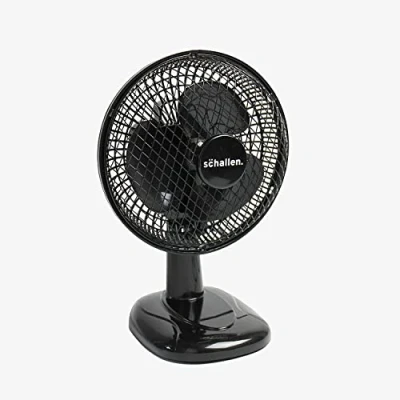 Image of Branded 6&quot; Electric Portable Air Cooling Desktop Office and Home Desk Fan Black